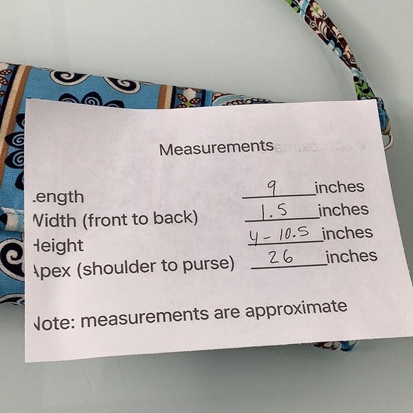 Vera Bradley Bali Blue Sleek wallet crossbody Clutch purse NWT - Picture 16 of 16